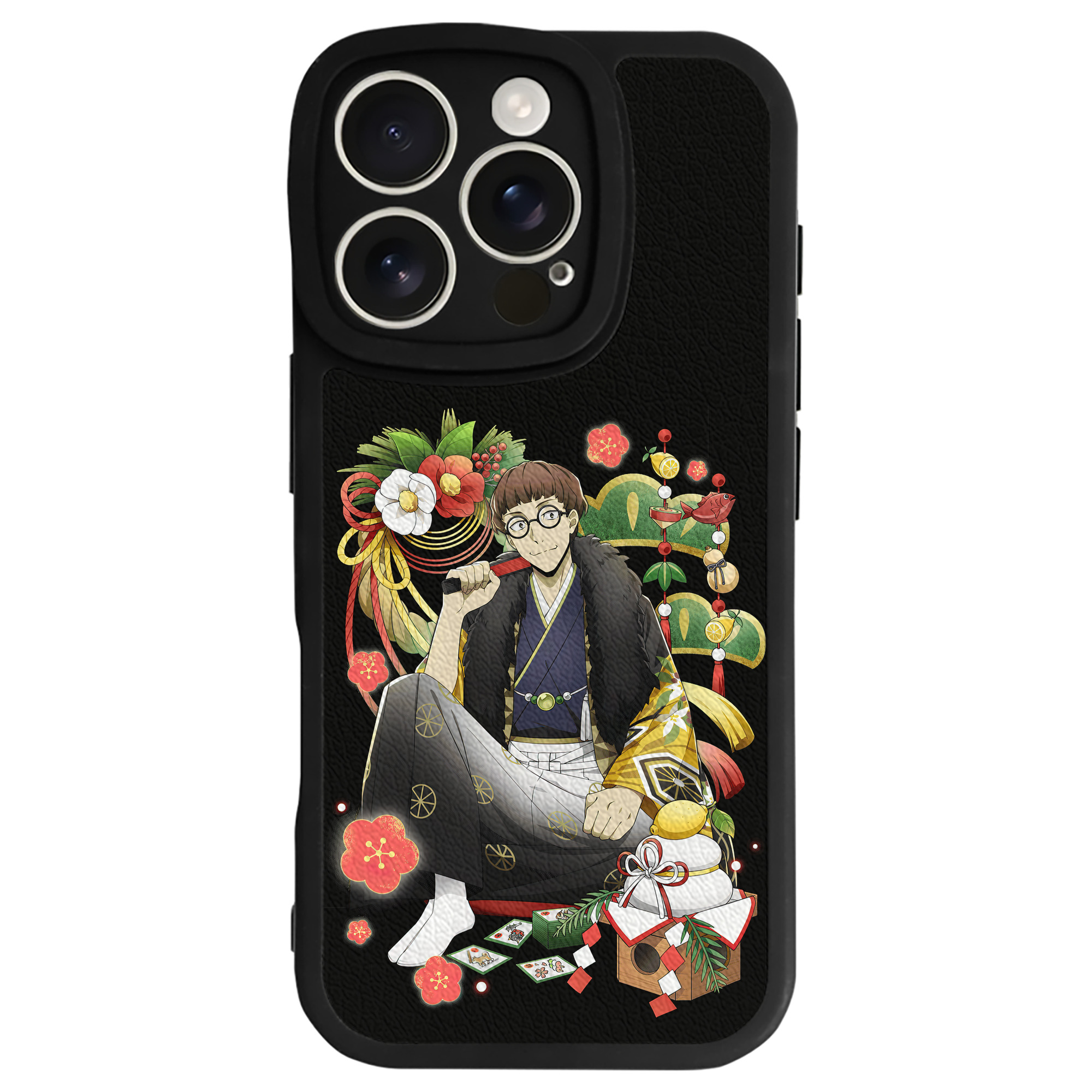 （画像用） 文豪ストレイドッグス Bungo Stray Dogs 【iPhone 16シリーズ対応】シリコンスマホケース（レザー調） 材質：シリコン
